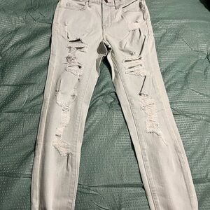 Distressed Light blue Skinny jeans